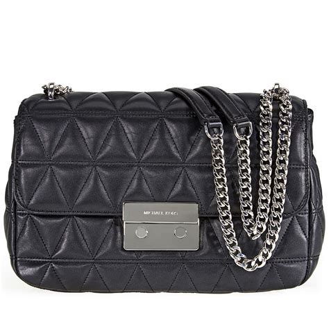 michael kors large sloan quilted shoulder bag denim|mk sloan.